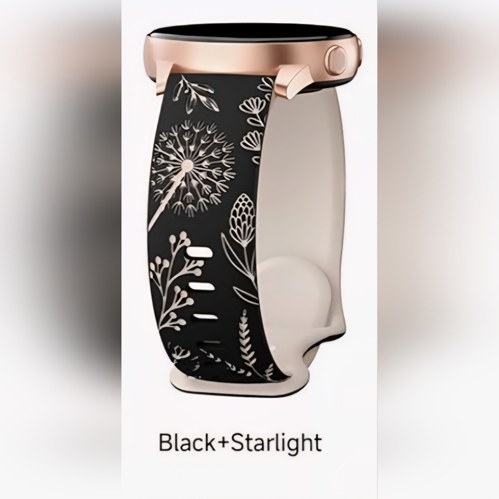 Dandilion Black And Cream Replacement Band 20mm
